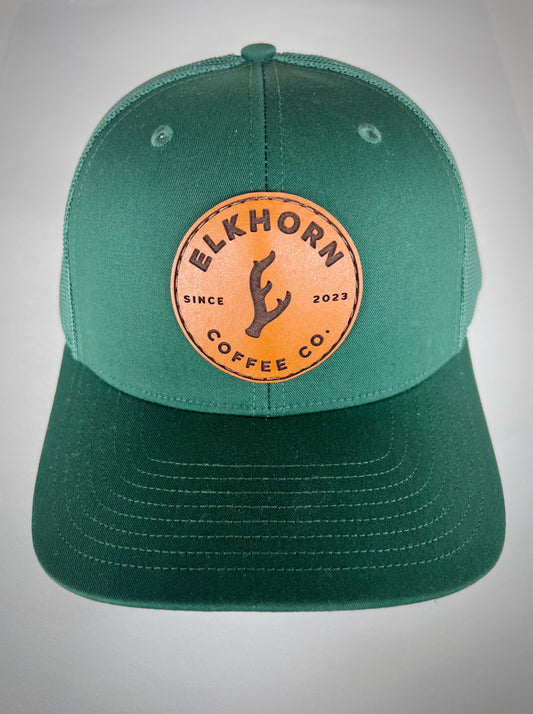 Elkhorn Leather Patch Hat - Green